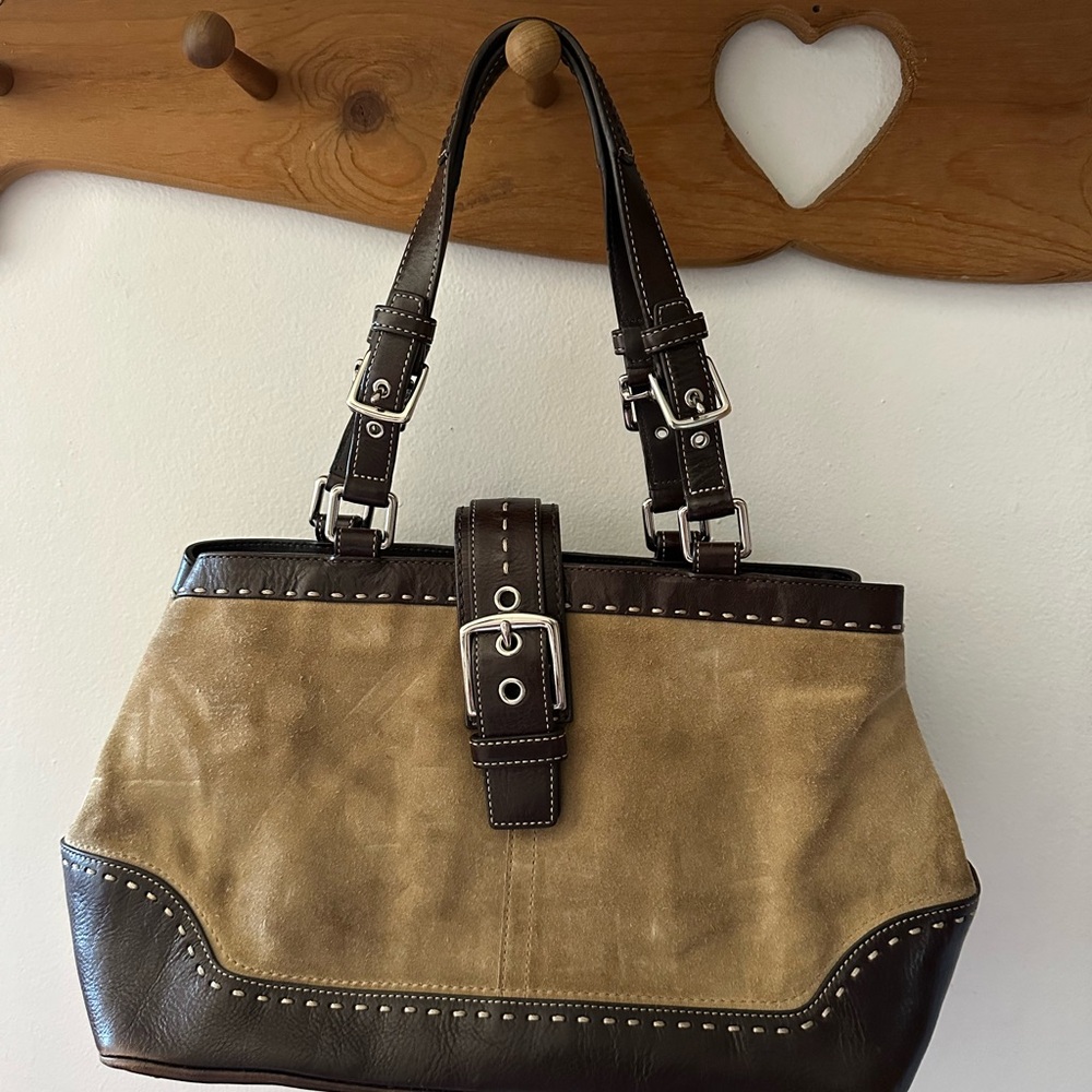 Coach Hampton Suede Tote